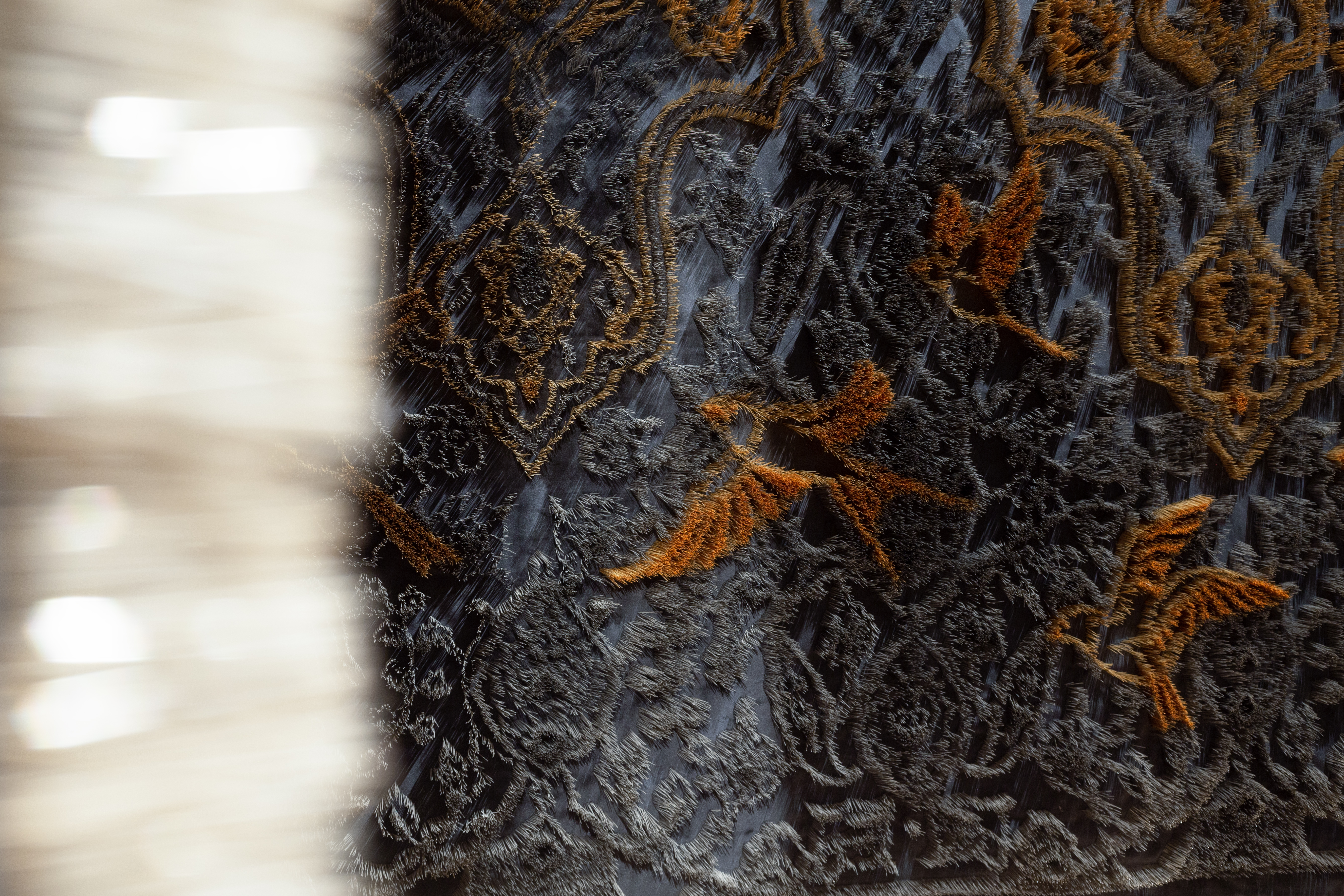 Aisha Khalid, The Garden of Love is Green Without Limit (detail), 2019 – Govett-Brewster Art Gallery