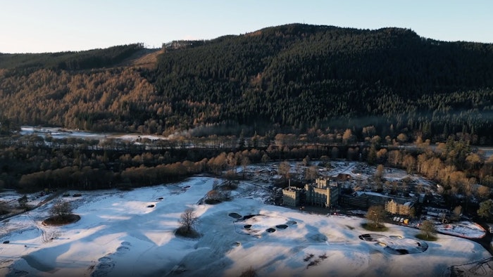 Winter at Taymouth Castle