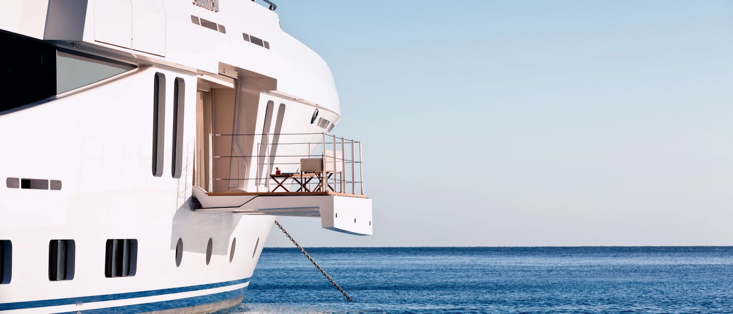 Yacht balcony