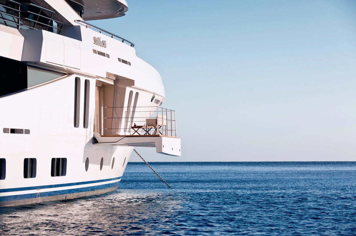 Yacht balcony