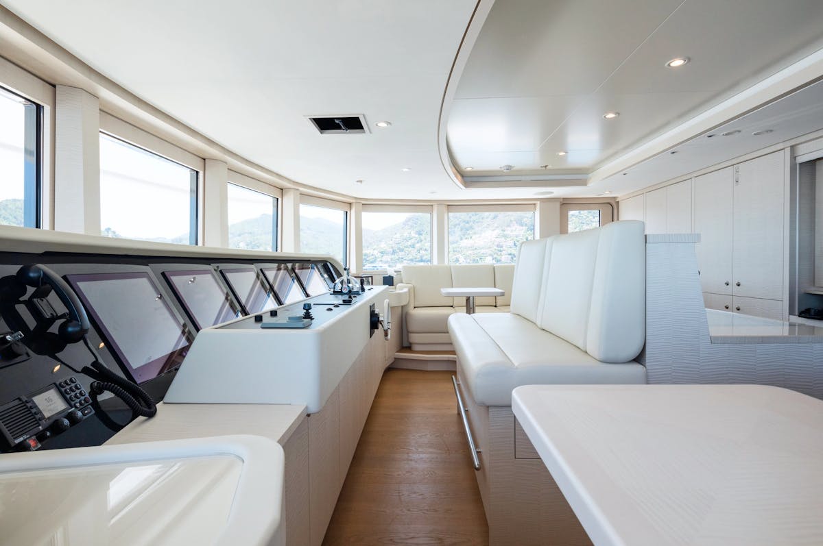 Yacht bridge interior