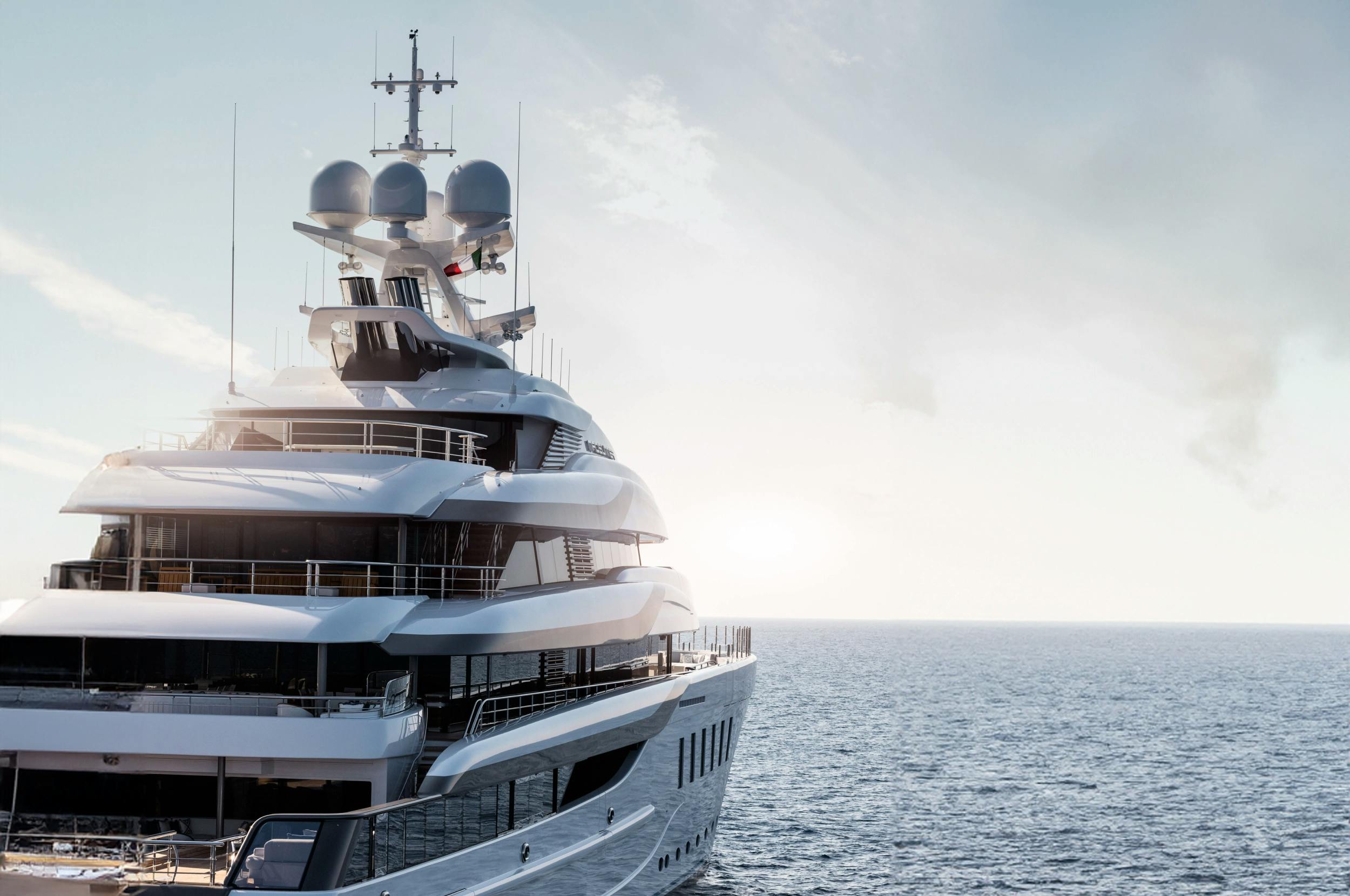 Yacht on a journey