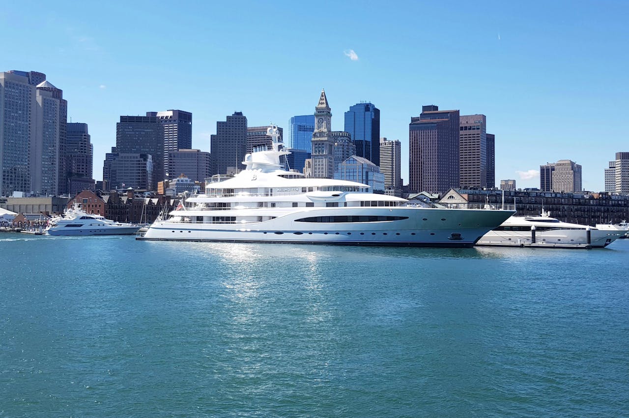 yacht in bay