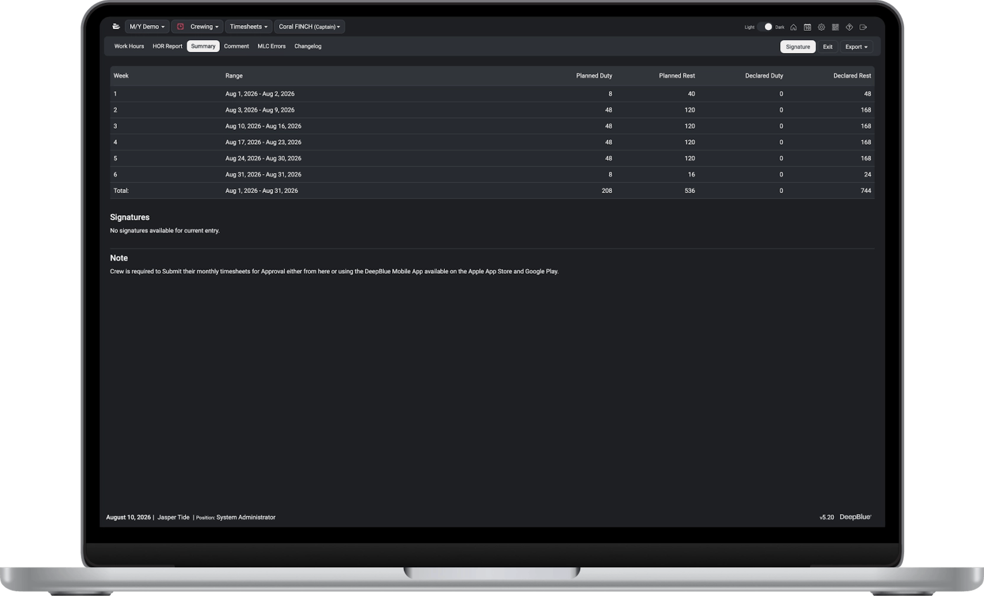 crewing-timesheets