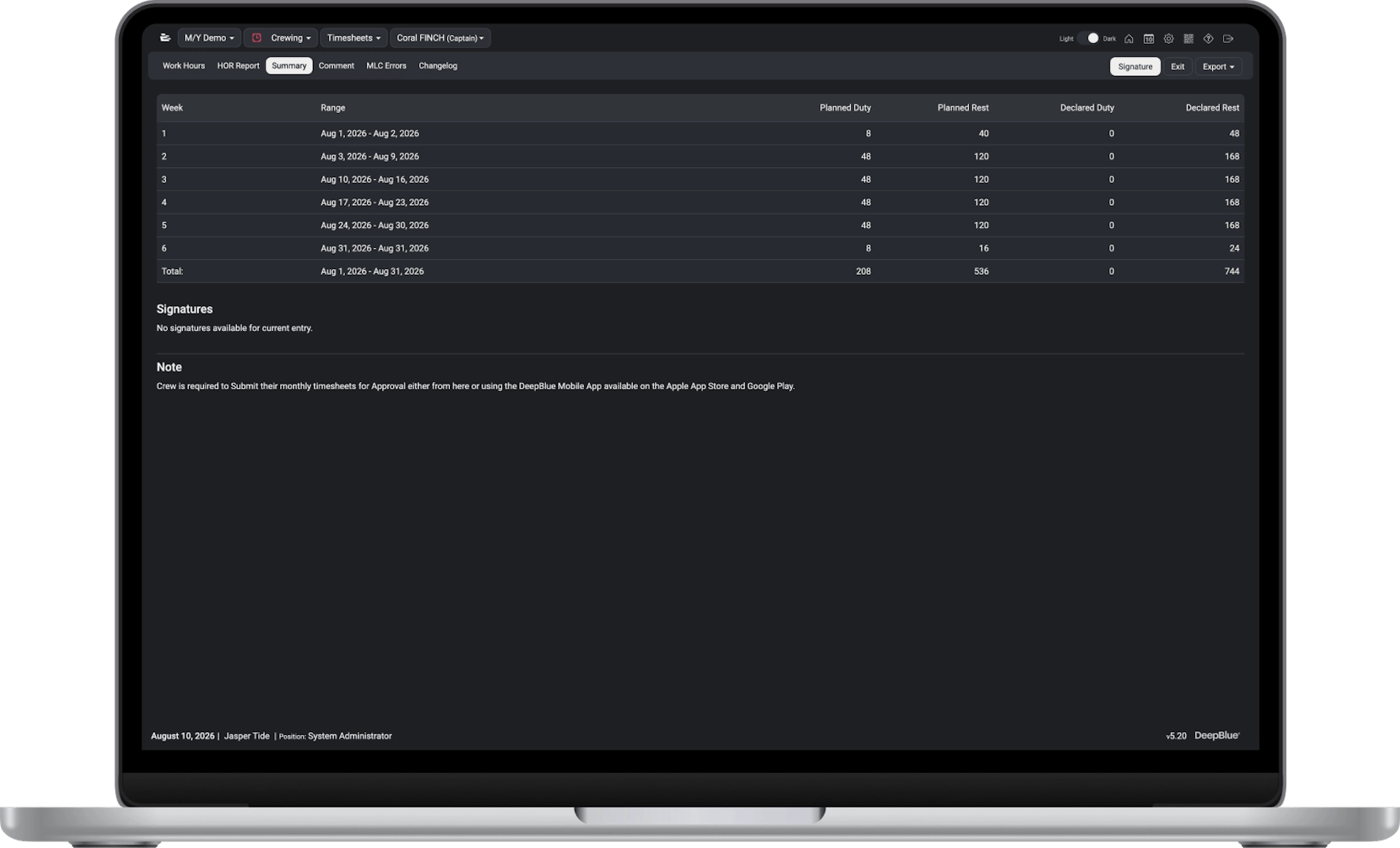 crewing-timesheets