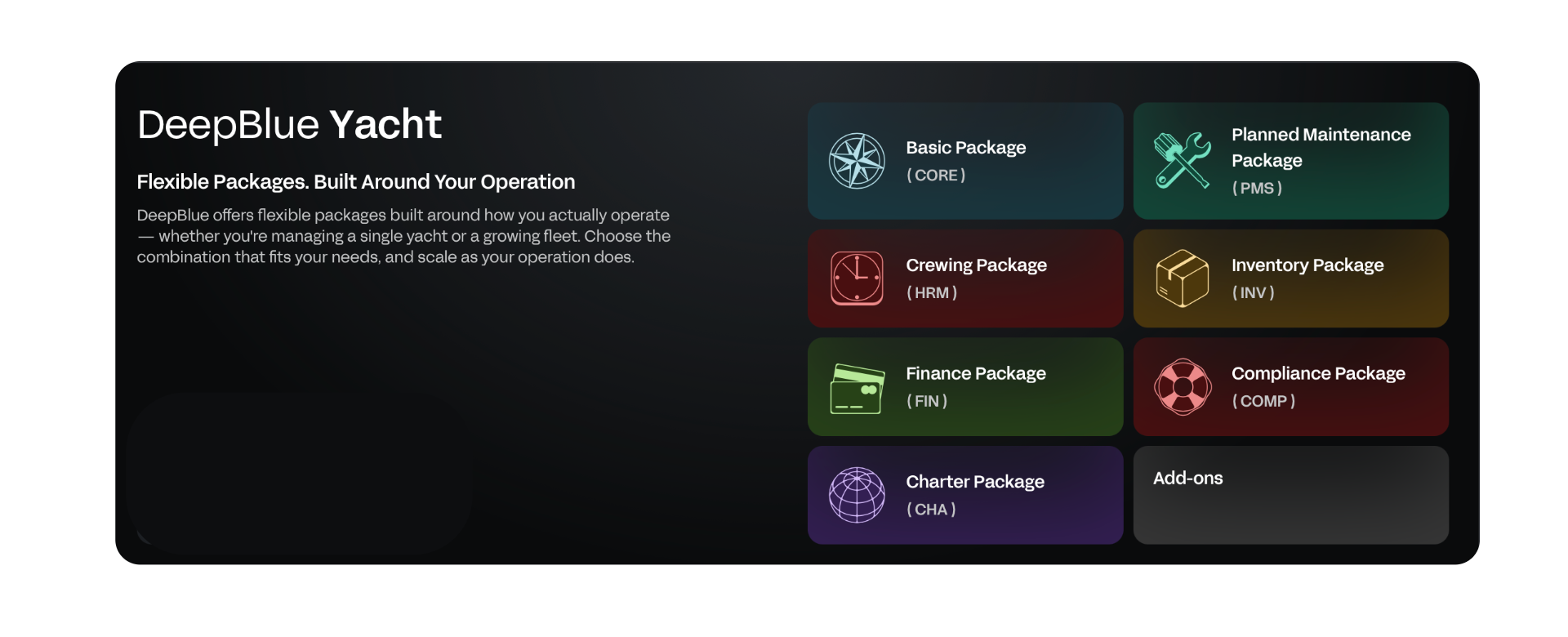 DB Yacht Management Packages