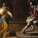 The 1628 painting "Esther before Ahasuerus" by the Italian artist Artemisia Gentileschi. *Photo by Fine Art Images/Heritage Images via Getty Images.* RB-main