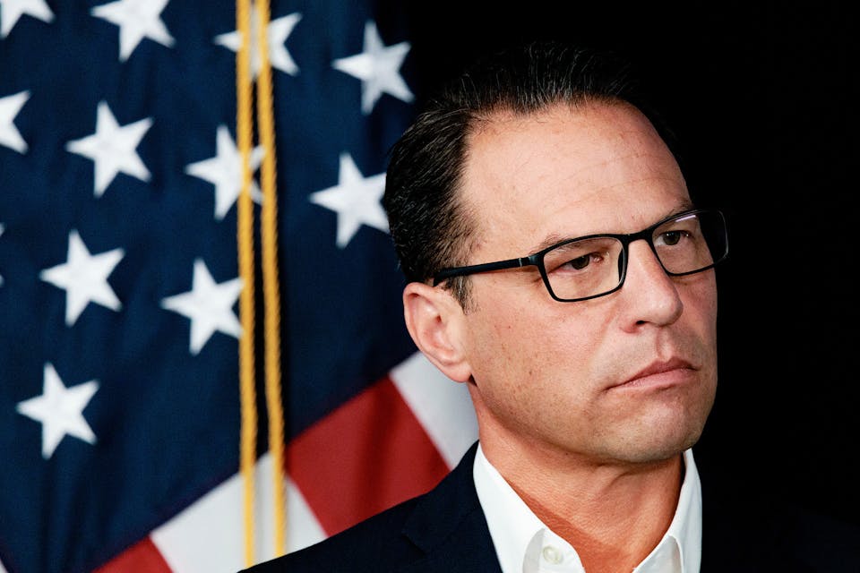Josh Shapiro, governor of Pennsylvania, at a news conference in Philadelphia on Tuesday, July 30, 2024. *Hannah Beier/Bloomberg via Getty Images*. Shapiro Main