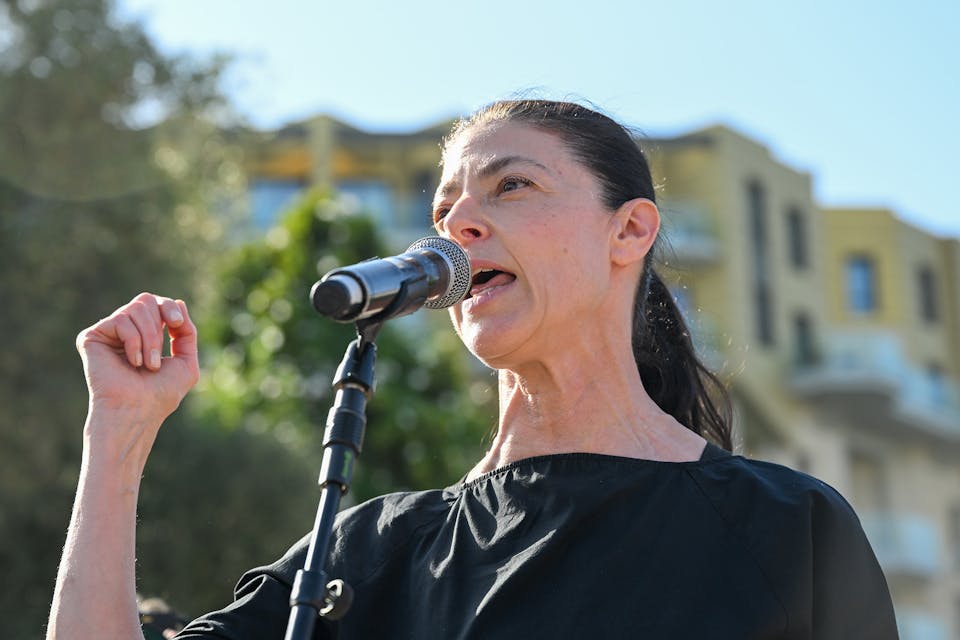 Merav Michaeli, Labor party leader and then-minister of transport and road safety on June 02, 2022 in Jerusalem. *Alexi Rosenfeld/Getty Images*. Michaeli Main