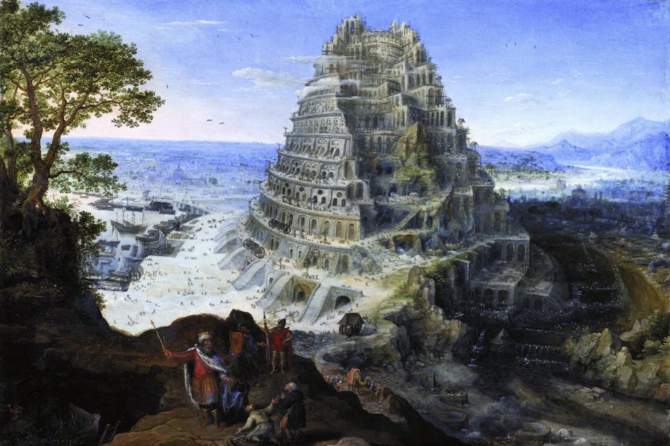From *The Tower of Babel *by Lucas van Valckenborch, 1595. *Wikimedia*. Valckenborch_tower-babel