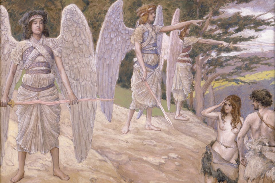 *Expulsion from Paradise *by James Tissot, c. 1896–1902. *Wikimedia*. James_Jacques_Joseph_Tissot_-_Adam_and_Eve_Driven_From_Paradise_-_Google_Art_Project