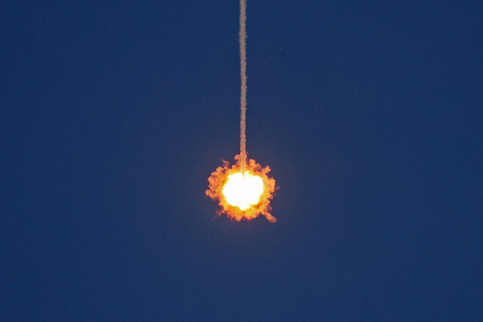 Israel's Iron Dome air-defense system intercepts a rocket launched from the Gaza Strip above the southern Israeli city of Ashkelon on August 7, 2022. *JACK GUEZ/AFP via Getty Images*. Mor Gaza 2022