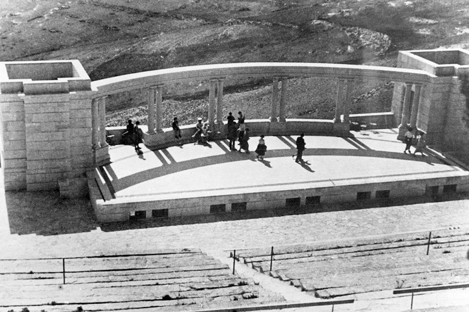 The Hebrew University of Jerusalem in 1941. *ullstein bild via Getty Images.* Pines Main
