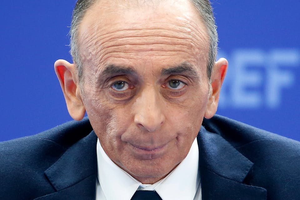 French far-right presidential candidate Eric Zemmour in Paris on February 21, 2022. *Chesnot/Getty Images*. Zemmour Main