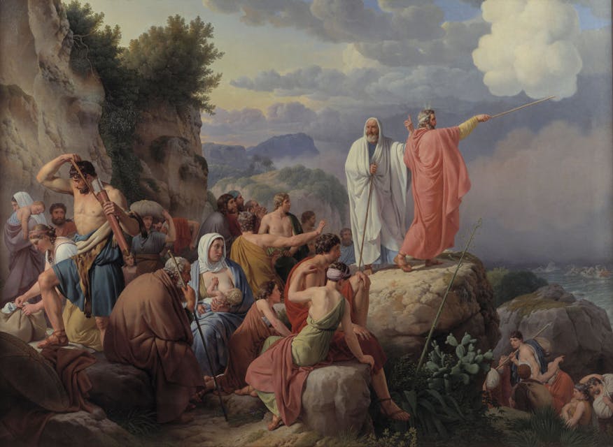 The Israelites Resting after the Crossing of the Red Sea, 1816. Found in the Collection of Statens Museum for Kunst, Copenhagen. Artist Eckersberg, Christoffer-Wilhelm (1783-1853). (Photo by Fine Art Images/Heritage Images/Getty Images)
