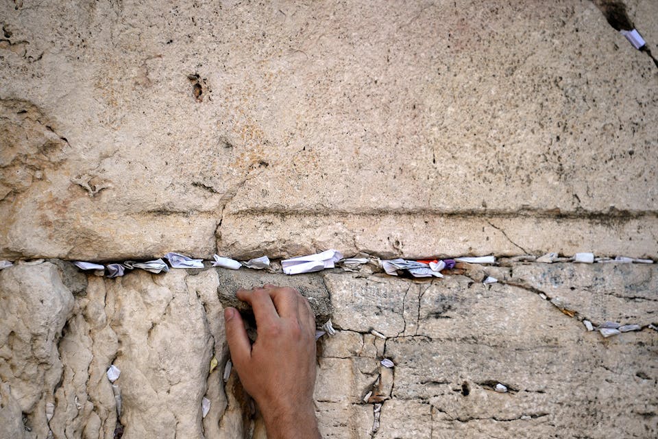 The Western Wall in April 2018. *Sergey OrlovTASS via Getty Images*. Holy Holey Main