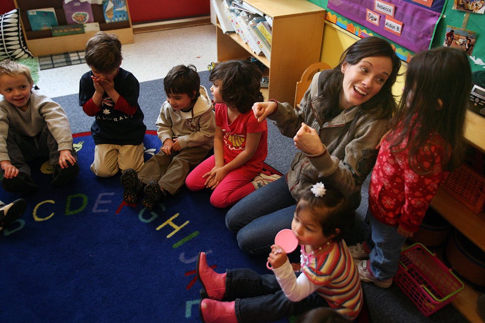 Children at the Jewish Family Preschool in San Francisco on March 13, 2009. *Mark Constantini/San Francisco Chronicle via Getty Images*. Kratz Kids