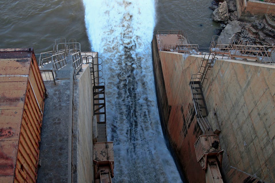 The Roseires Dam on the Blue Nile river in southeastern Sudan on November 27, 2020. *EBRAHIM HAMID/AFP via Getty Images.* Nile Main