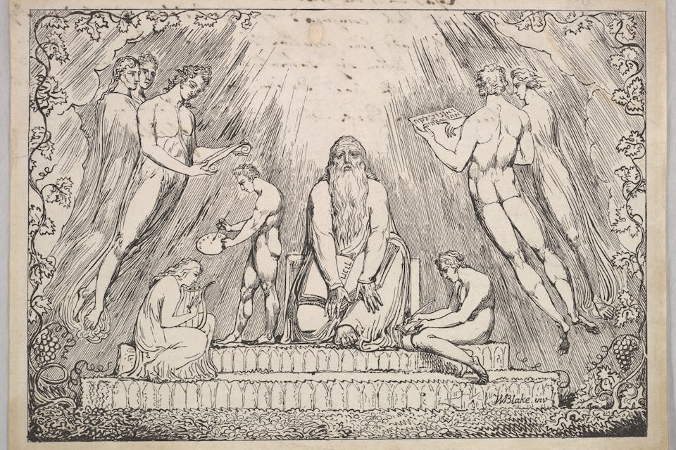 A lithograph of the biblical figure Enoch by William Blake, 1806–7. *Metropolitan Museum of Art.* DP830186