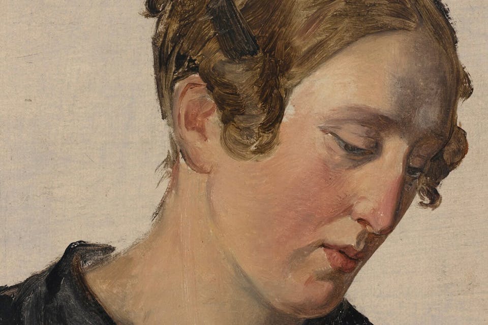 *From *Portrait Study of a Lady* by the German-Jewish artist Moritz Daniel Oppenheim, 1825-1830.* Sotheby's. Oppenheim Study of a Lady Main