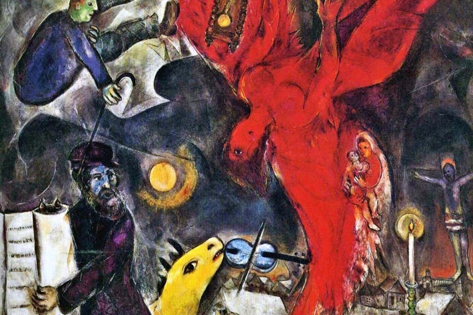 *From *The Falling Angel* ca. 1923 - 1947 by* Marc Chagall. marc-chagall-the-falling-angel-1922