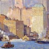 *From *Hudson River Waterfront, N.Y.C.* by Colin Campbell Cooper, ca. 1913-21.* New-York Historical Society. Land of Hope Main