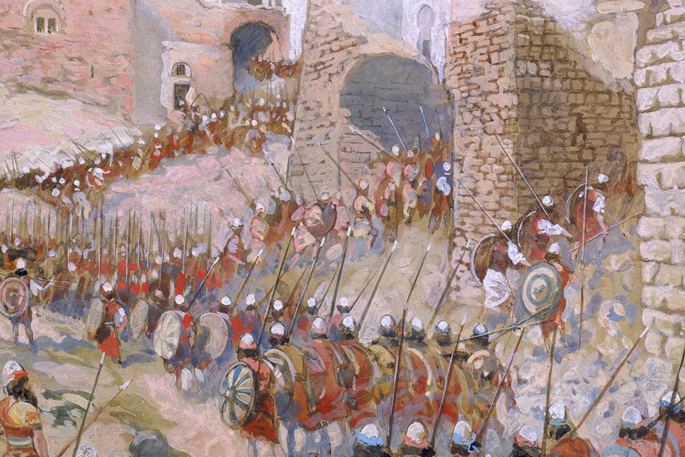 *From *The Taking of Jericho*, c. 1896-1902, by James Jacques Joseph Tissot.* Jewish Museum, New York Tissot Hosts Main
