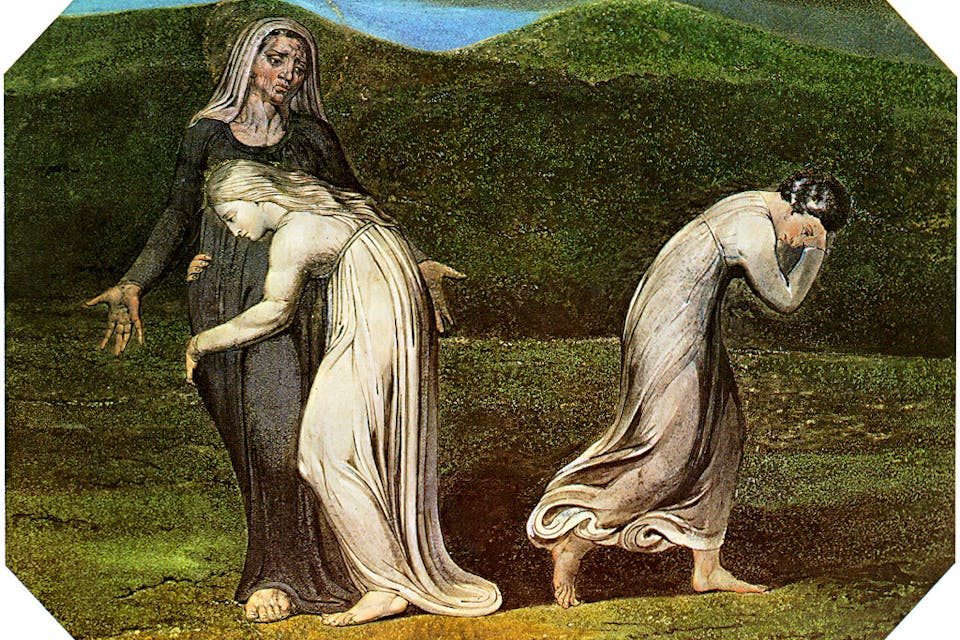 *William Blake, *Naomi Entreating Ruth and Orpah to Return to the Land of Moab*, 1795. *Wikimedia. 1795-William-Blake-Naomi-entreating-Ruth-Orpah