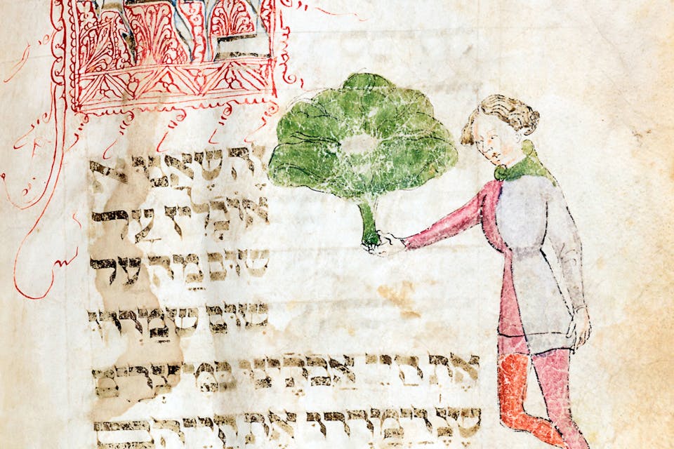 *A page from the Lombard Haggadah.* Les Enluminures. Lombard Cover Image Main