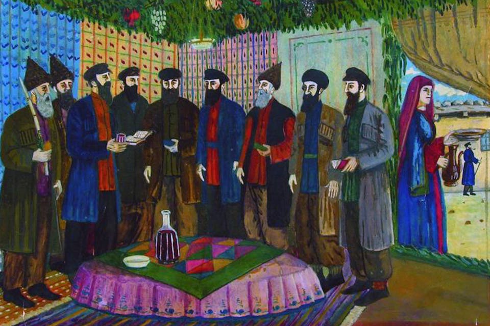 *From *The Feast of Sukkot* by Shalom Koboshvili. *Alamy. Sukkot