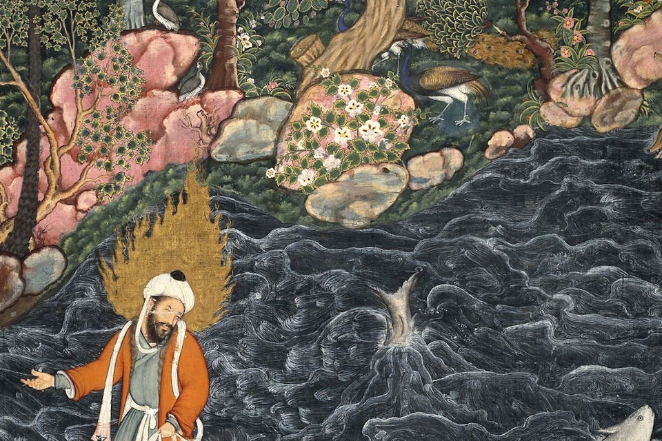 *A Mughal miniature of the prophet Elijah.* Elijah Miniature