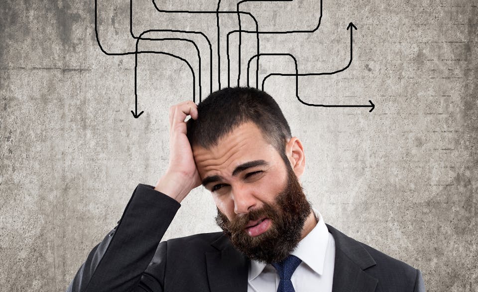 Confused Man Wall