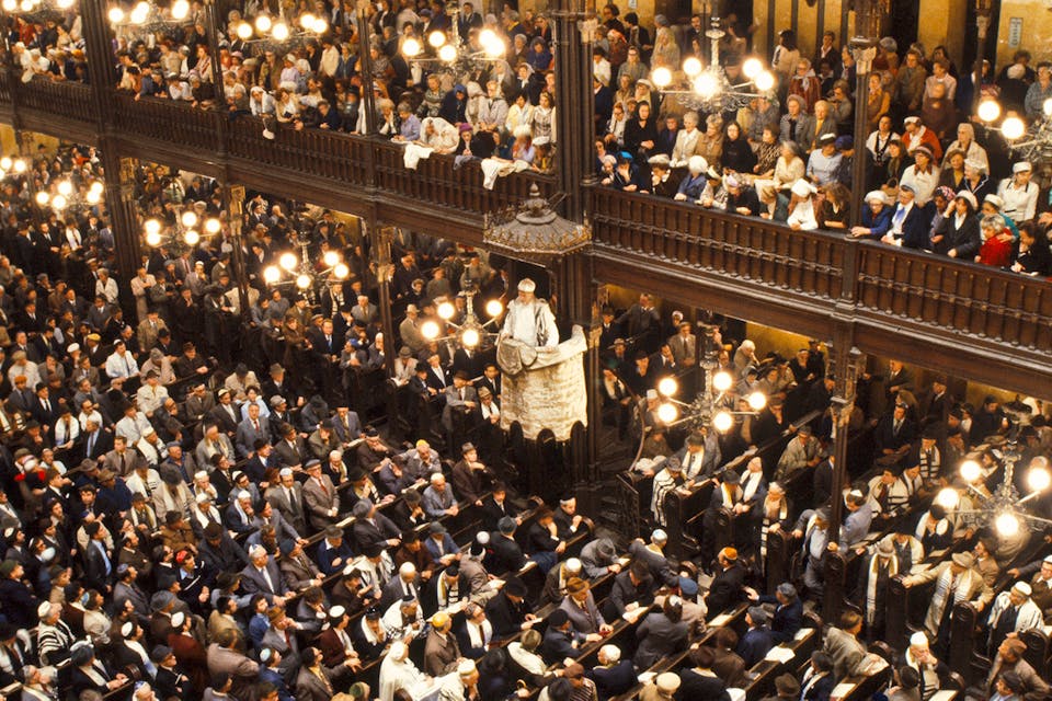 *Prayer service at Dohány Street Synagogue in Budapest, Hungary.* Nathan Benn/Corbis via Getty Images. Hungary Main