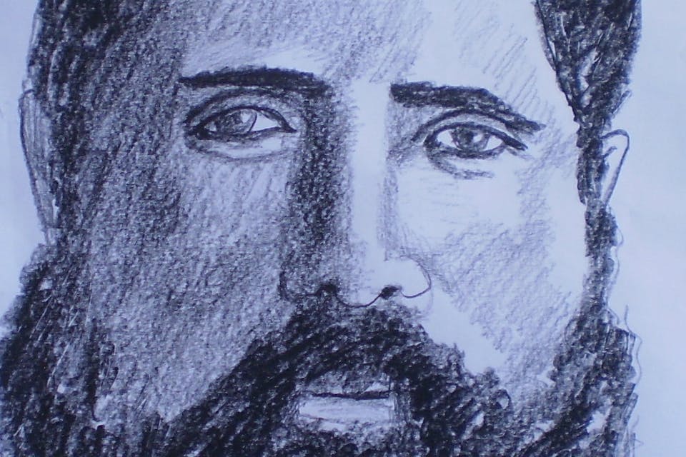 *A drawing of Yosef Hayyim Brenner by Chaim Topol.* Wikipedia. Brenner by Topol Main
