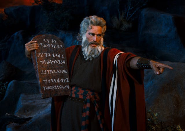 *Charlton Heston in *The Ten Commandments*, 1956.* Ten Commandments Main