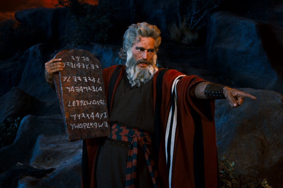 *Charlton Heston in *The Ten Commandments*, 1956.* Ten Commandments Main