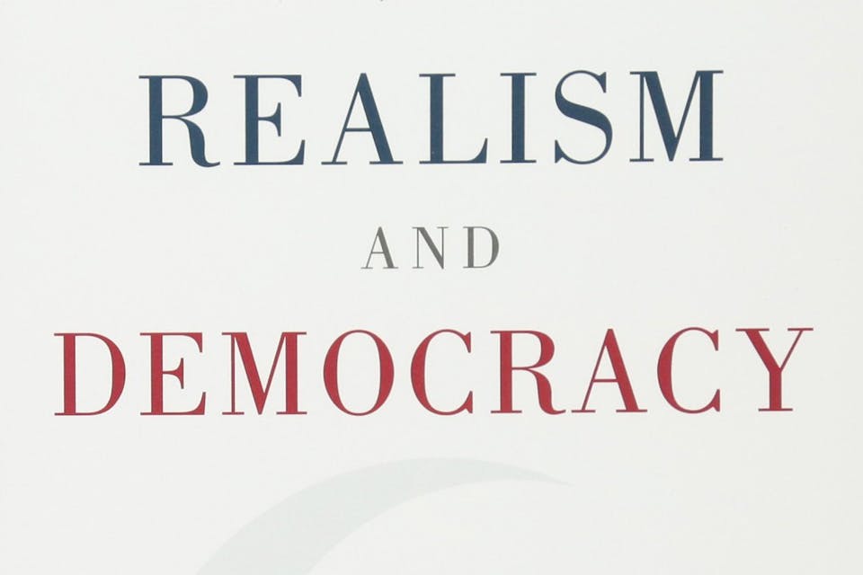 *From the cover of *Realism and Democracy* by Elliott Abrams.* Satloff-Abrams-Main