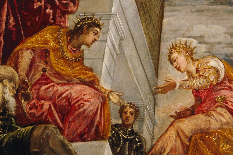 *From *Solomon Receives the Queen of Sheba*, Tintoretto, 1555. *Wikimedia. Tintoretto