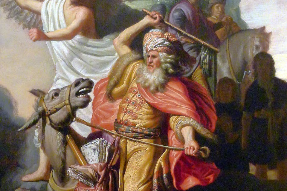 *From *Balaam and His Ass* by Rembrandt, 1626.* Wikipedia. Balaam