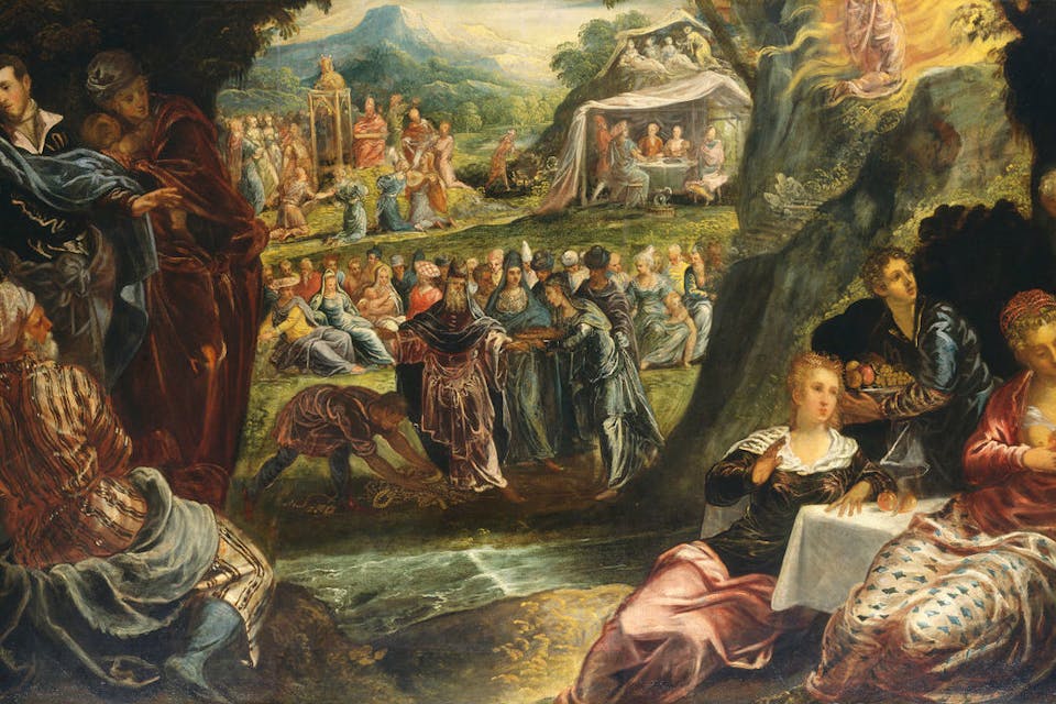 *From *The Worship of the Golden Calf* by Jacopo Tintoretto; c. 1560.* NGA. calf