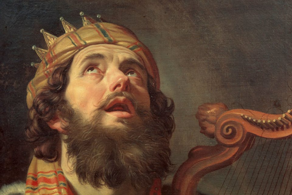 *From *King David Playing the Harp* by Gerard Honthorst, 1622*. Wikimedia. david