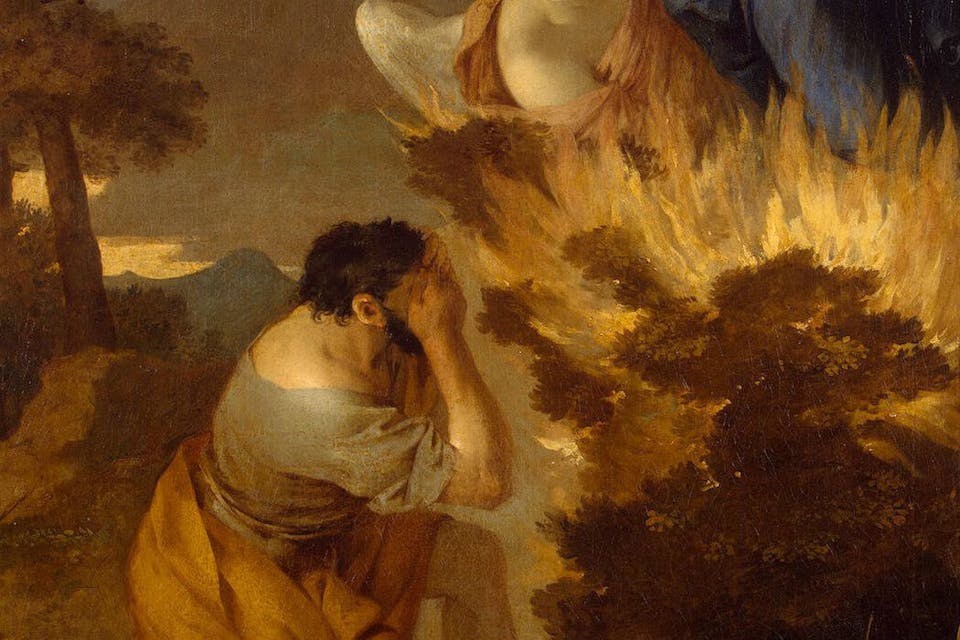 *From *Burning Bush* by Sébastien Bourdon, 17th century.* Wikipedia. Moses Bush