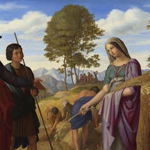 *From *Ruth in Boaz's Field*, by Julius Schnorr von Carolsfeld, 1828.* Wikimedia. boaz-ruth