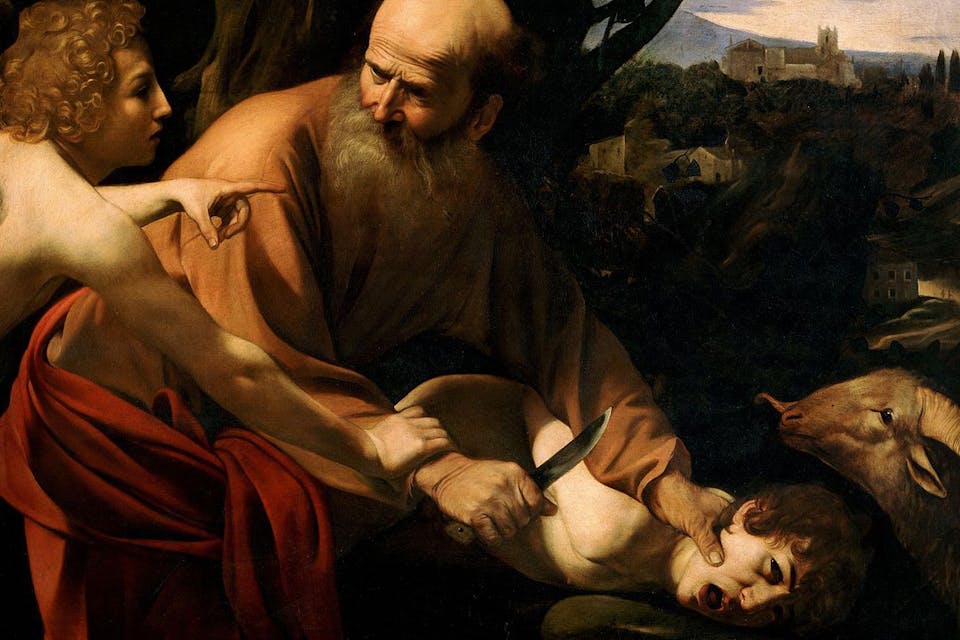 *From *The Sacrifice of Isaac*, by Caravaggio, 1603.* Wikimedia. murder-ballad