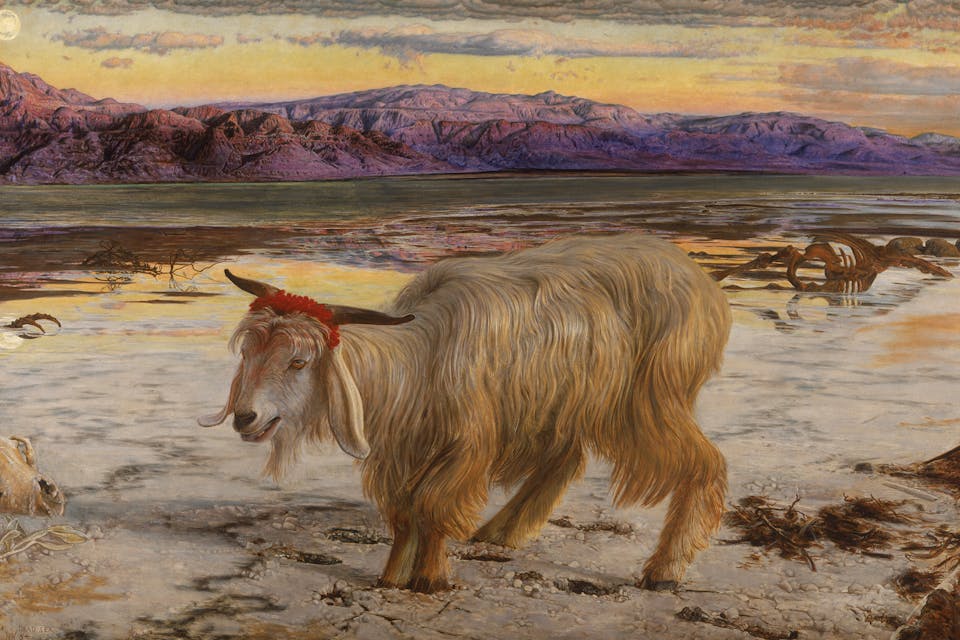 *From *The Scapegoat*, 1854, by William Holman Hunt.* Wikipedia. Scapegoat
