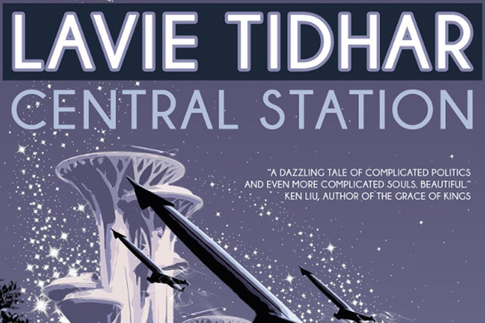 *From the cover of Lavie Tidhar's *Central Station*.* Tachyon. central-station