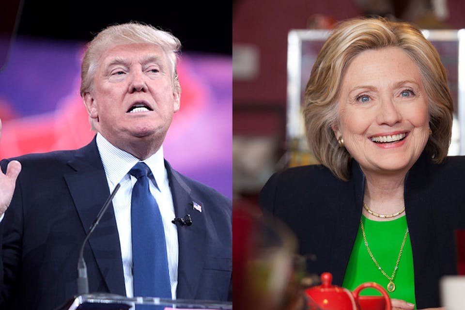 Wikipedia. Clinton-Trump