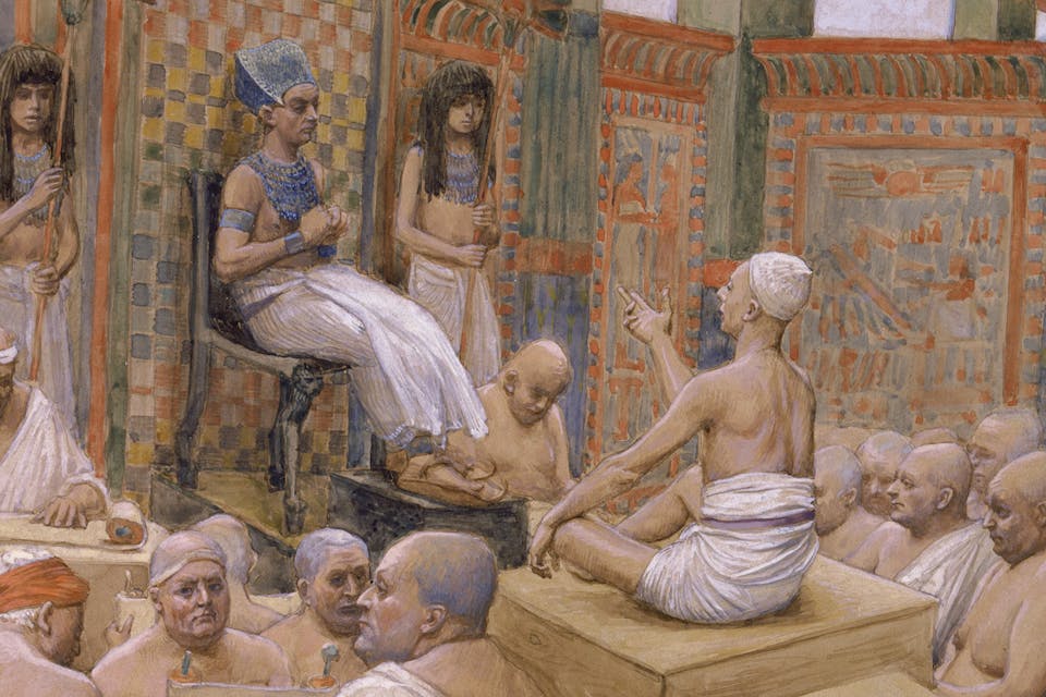 *From *Joseph Interprets Pharaoh's Dream*, c. 1896-1902, by James Jacques Joseph Tissot.* Via the Jewish Museum. Tissot-Joseph-Dream