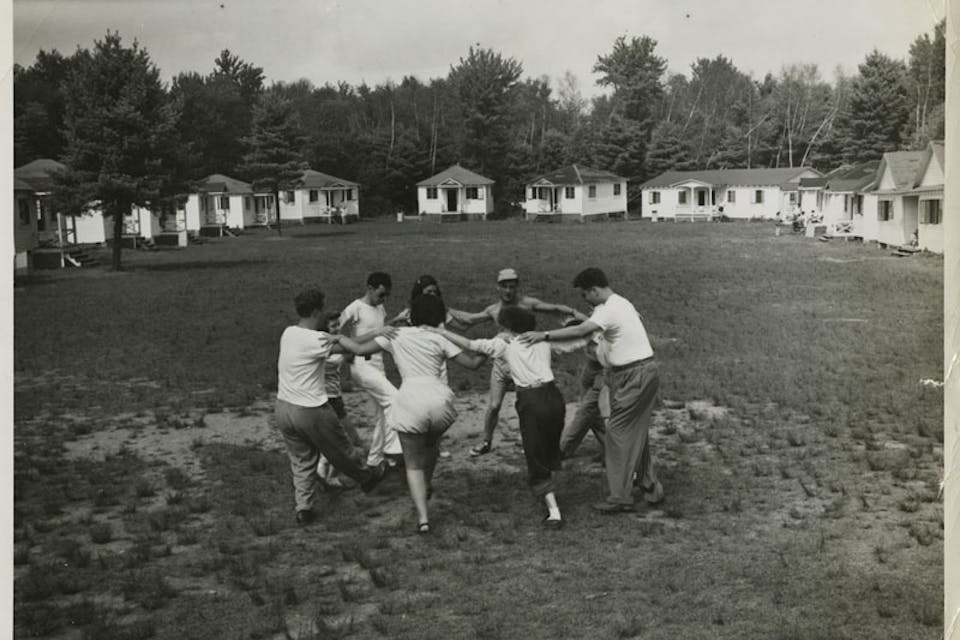 *Jewish youth dancing the hora at Camp Wel-Met, October 1948. *Heinz H. Weissenstein/Center for Jewish History/Flickr. Digitized by the Gruss Lipper Digital Laboratory at the Center for Jewish History – www.cjh.org