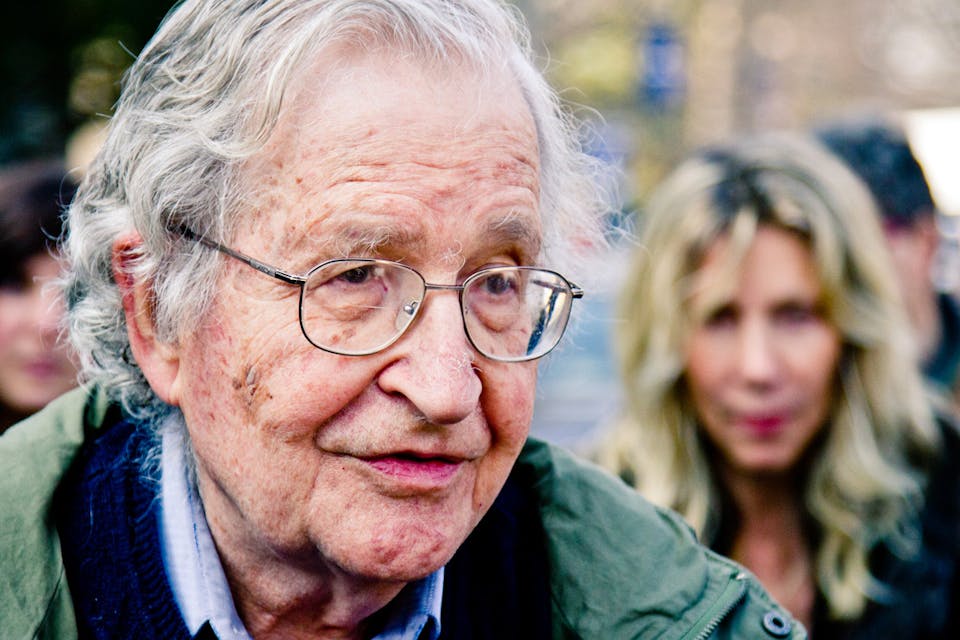 *Noam Chomsky in Toronto. *Flickr/Andrew Rusk. Chomsky-Real